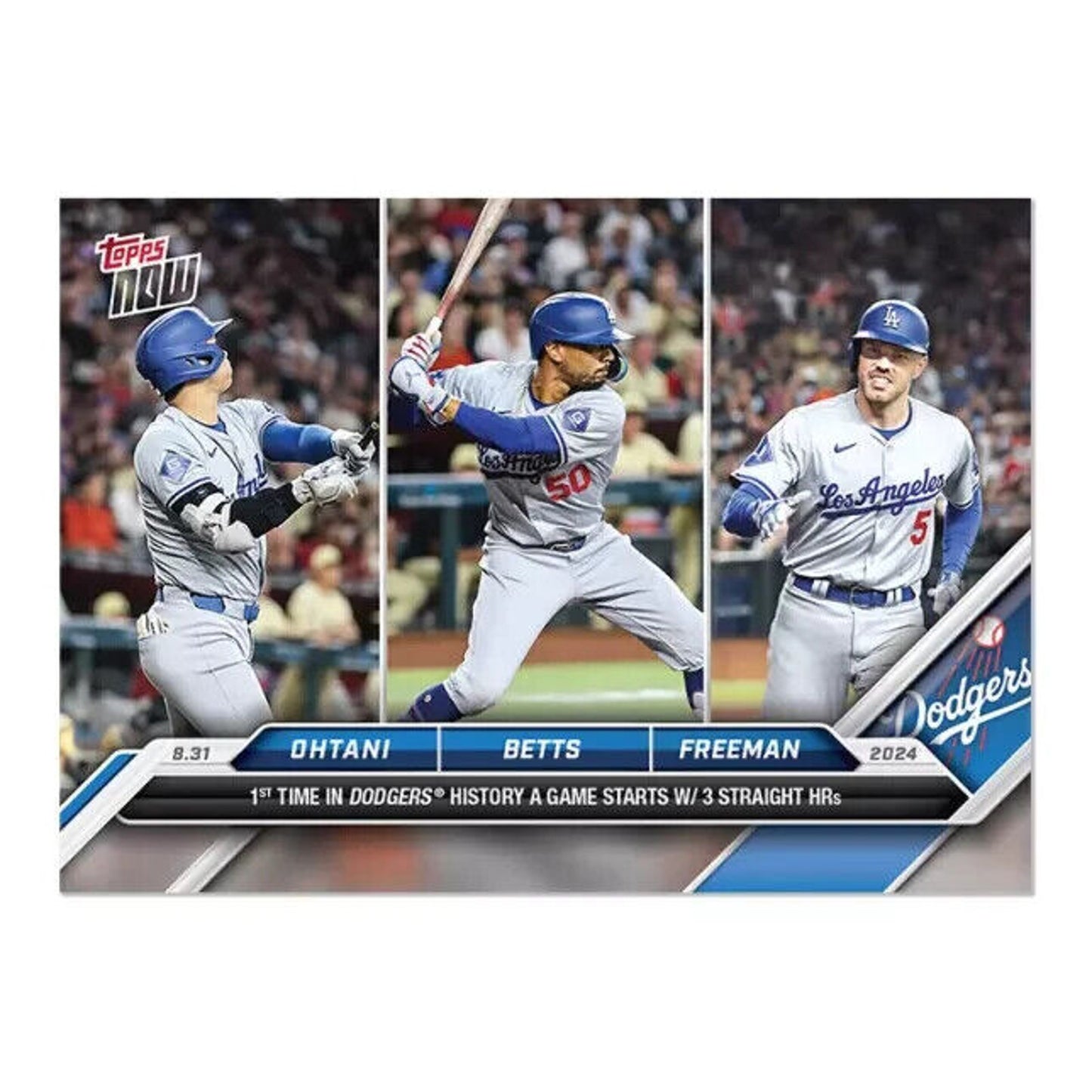 Shohei Ohtani/Mookie Betts/Freddie Freeman - 2024 MLB TOPPS NOW® Card 620