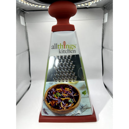 Allthings Kitchen Grater 4 sided comfort grip