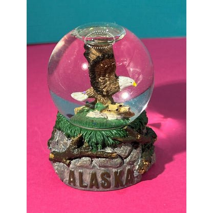 Eagle in Nest Snow Globe Westland Giftware #1264 - Alaska Snowglobe