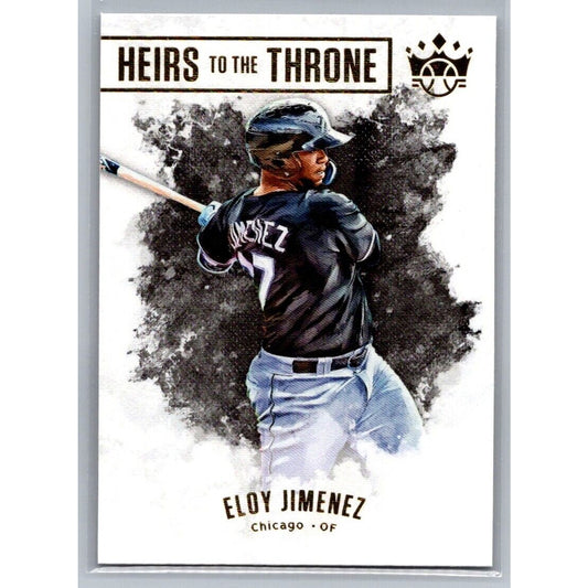 2019 Panini Diamond Kings #HTT-5 Eloy Jimenez / Frank Thomas Heirs to the Throne