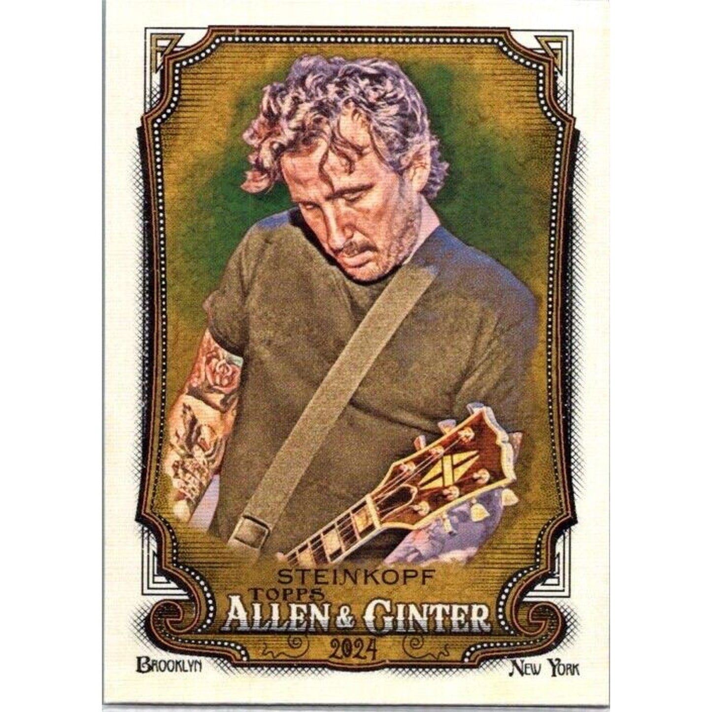 2024 Topps Allen & Ginter #254 Pete Steinkopf Bouncing Souls Guitarist