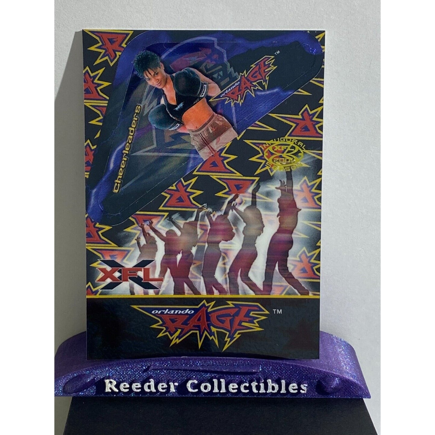 2001 Artbox XFL Tabletop Football - Orlando Rage Cheerleaders