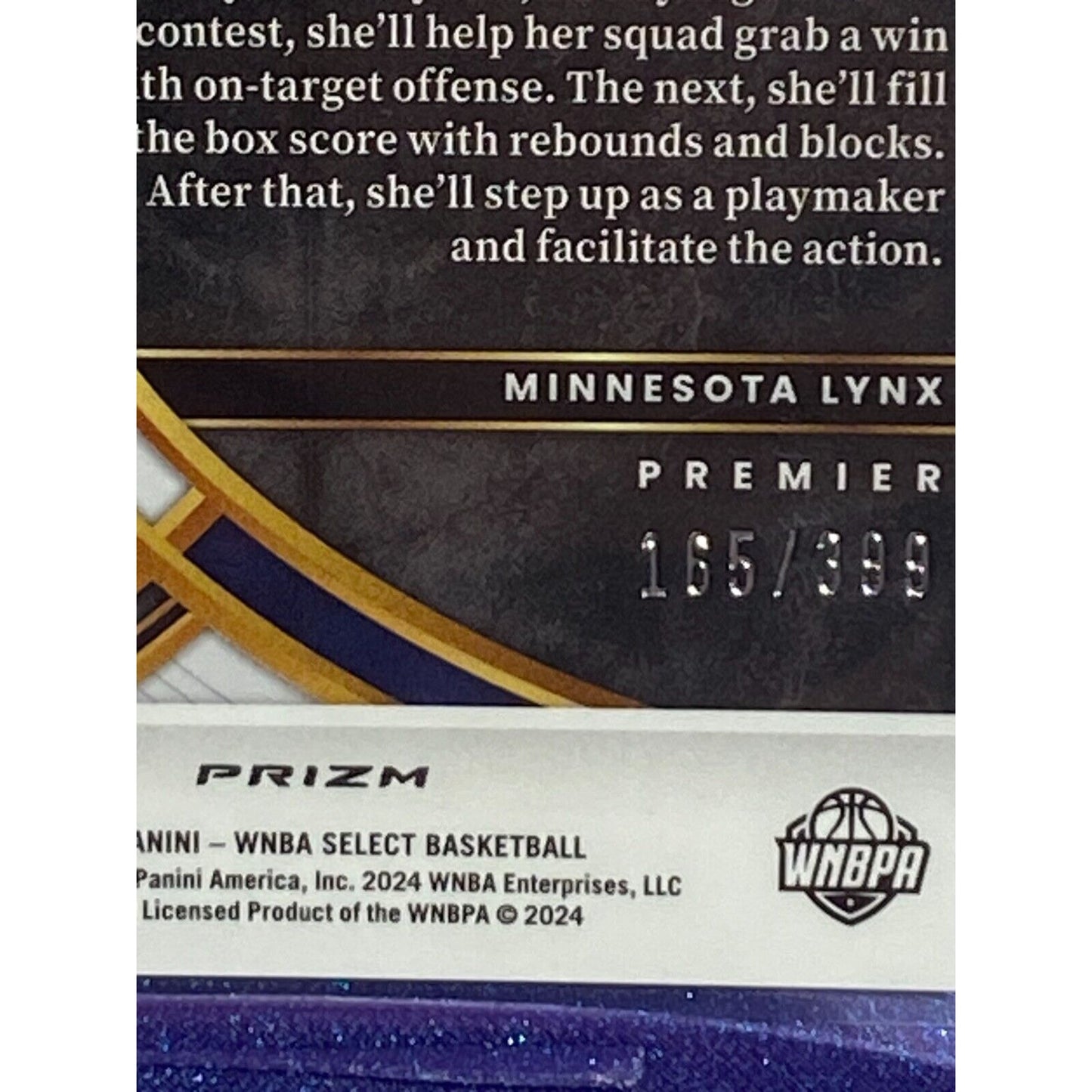 2024 Panini Select WNBA - Premier Red & Blue Prizm #169 Diamond Miller /399