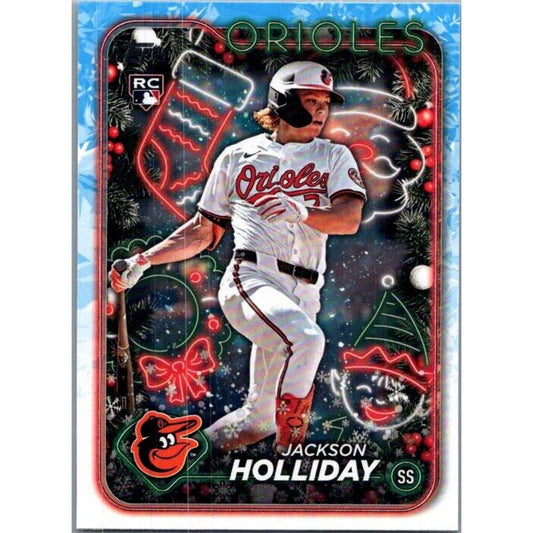 2024 Topps Holiday #H50 Jackson Holliday Baltimore Orioles Rookie RC