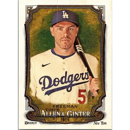 2024 Topps Allen & Ginter #62 Freddie Freeman Los Angeles Dodgers