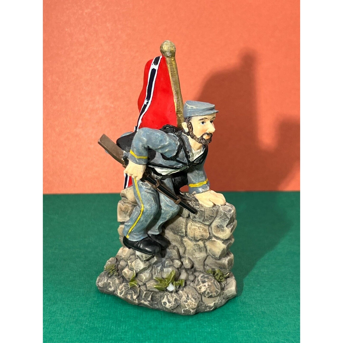 Civil War Soldiers Officer w/ sword and a Inf Soldier Resin Figurines EDC 2004