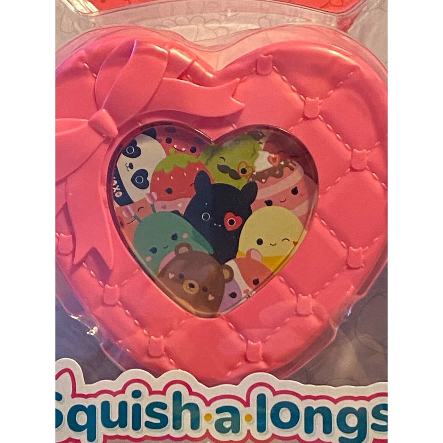 Original Squishmallows 4 Squish-a-longs + 3 Accessories + Pink Case