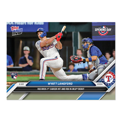 Wyatt Langford - 2024 MLB TOPPS NOW® Card 12 - PR: 15,326