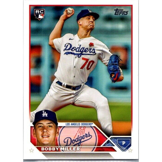 2023 Topps Update #US188 Bobby Miller Los Angeles Dodgers Rookie