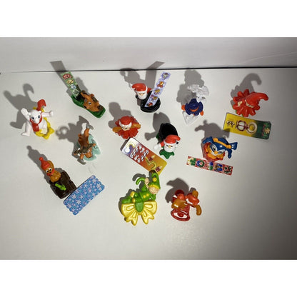 CHRISTMAS 2023 COMPLETE SET 12 FIGURES WITH PAPERS KINDER JOY SURPRISE EGG TOYS