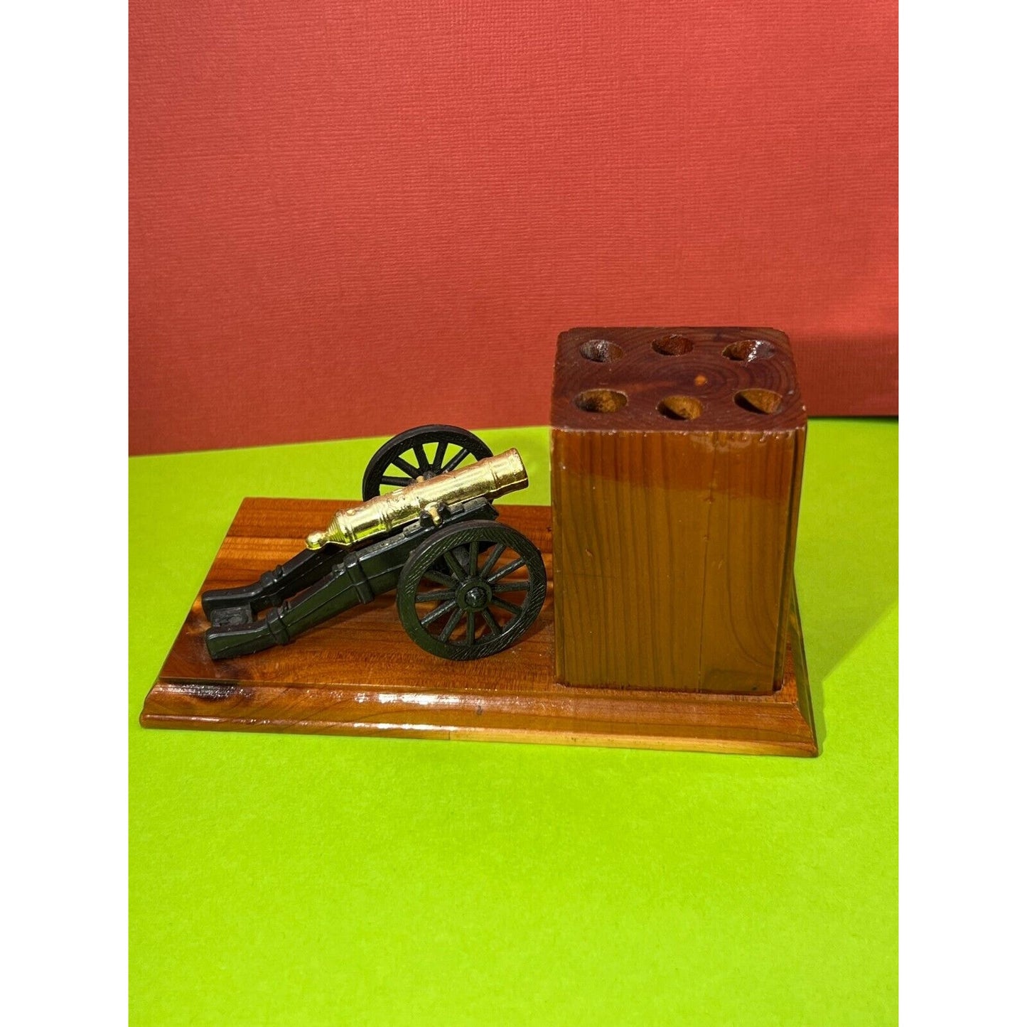 Pen & Pencil Holder Wooden Souvenir Tuckaleechee Caverns in the Smokies