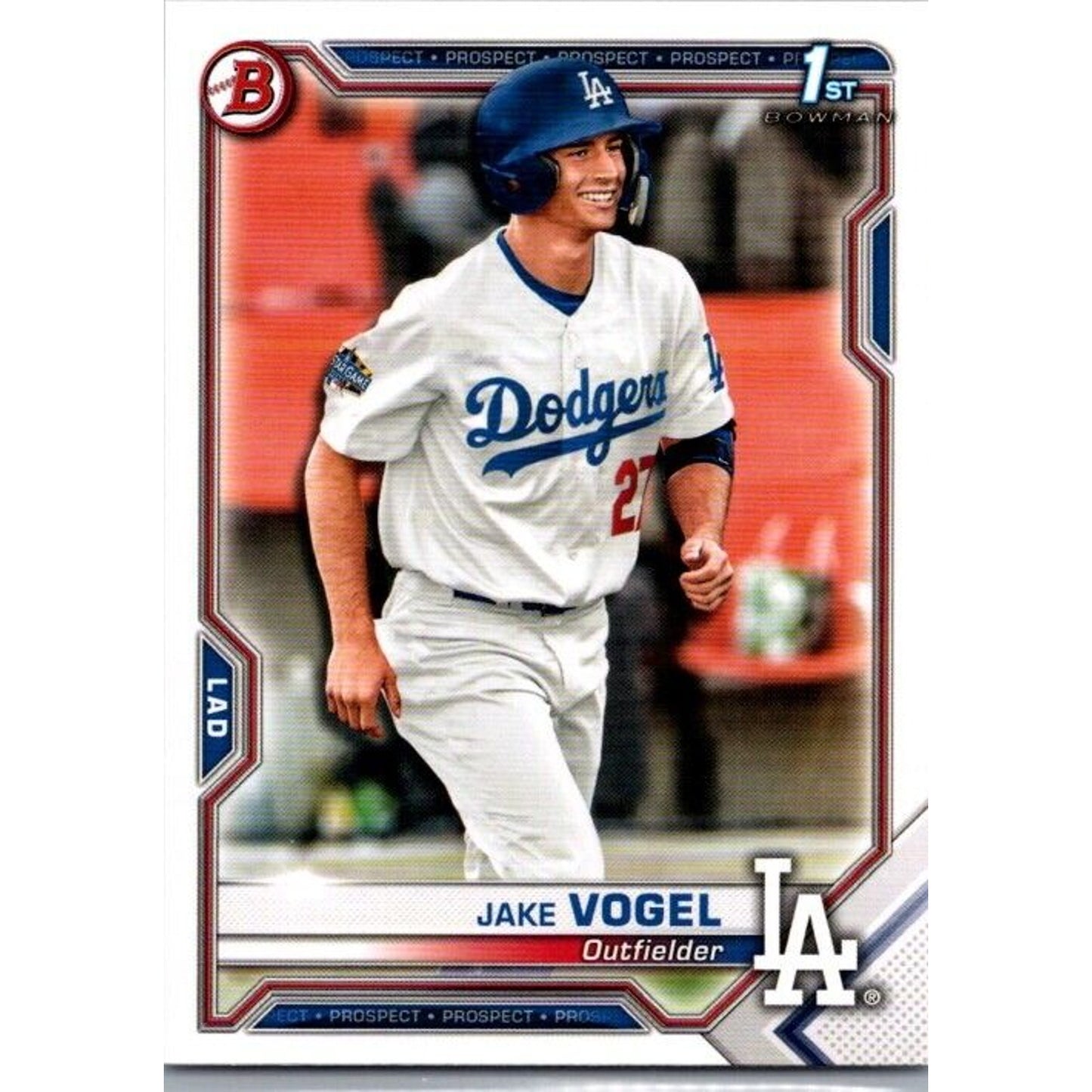 2021 Bowman #BP-59 Jake Vogel Los Angeles Dodgers