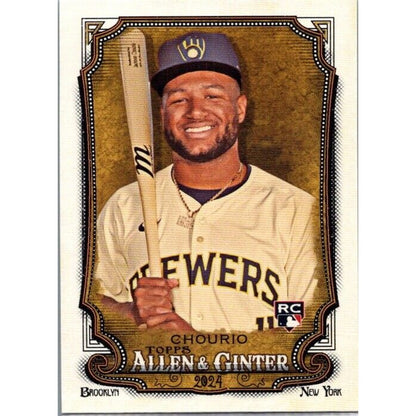 2024 Allen & Ginter #276 Jackson Chourio Milwaukee Brewers Rookie