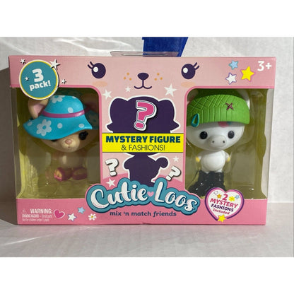 Cutie Loos 3pk- Mix 'n Match 320982 Friends Mystery Figure and Fashions Included