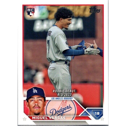 2023 Topps Update #US142 Miguel Vargas Los Angeles Dodgers Rookie