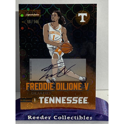 Freddie Dilione V 2023-24 Onit Tennessee Volunteers Basketball Icon Auto 18/144