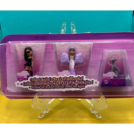 Kylie Jenner Bratzified 3 Piece Display 2 miniature dolls and 1 miniature dog