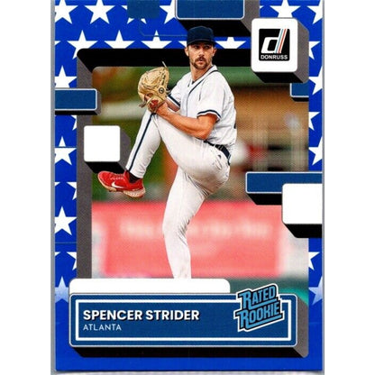 2022 Donruss #76 Spencer Strider Atlanta Braves Independence Day Rookie