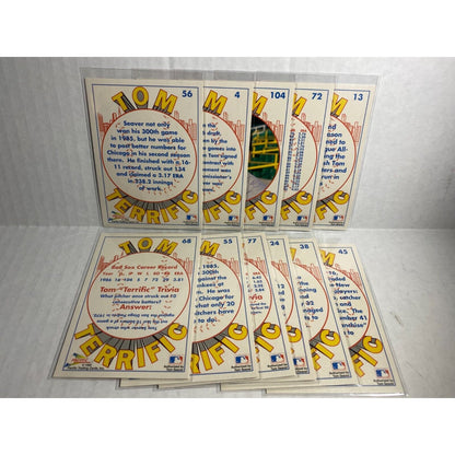 Tom Seaver 1992 Pacific Tom Terrific Lot of 11 Baseball Cards Mets Reds Red Sox