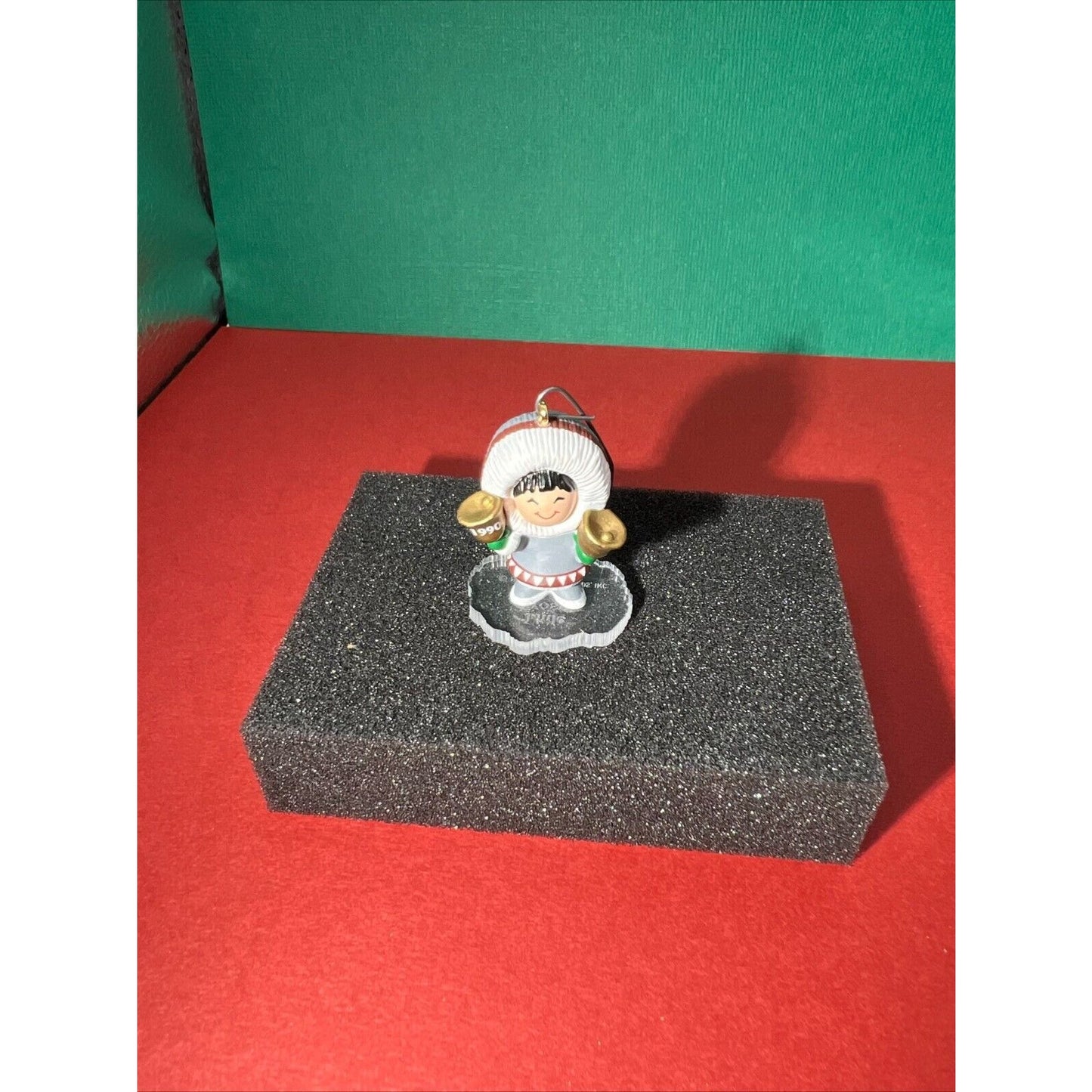Hallmark Keepsake Ornament Miniature Little Frosty Eskimo & Bear Lot of 2