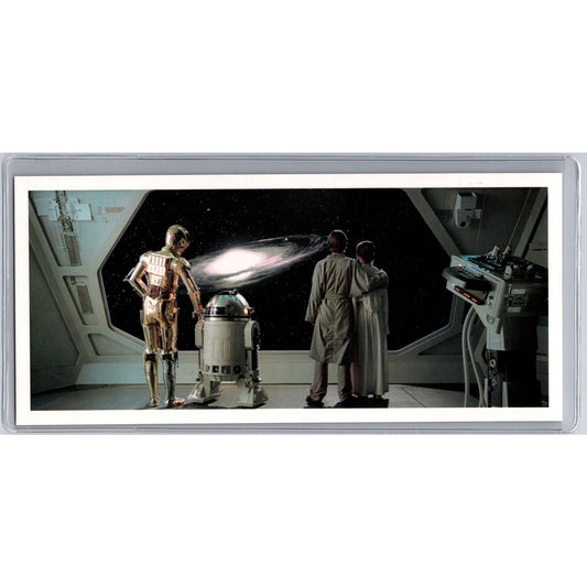 Empire Strikes Back Luke, Leia, R2-D2, C3PO postcard