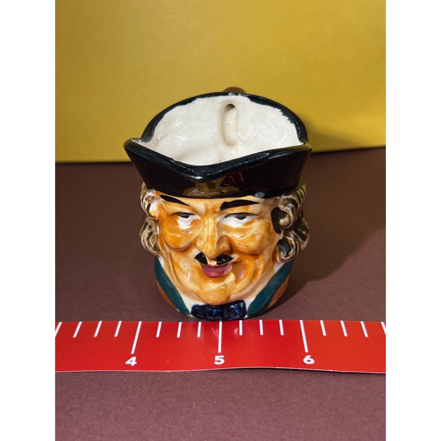 Vintage Occupied Japan figurine TOBY MUG / PITCHER with mustache hand painted