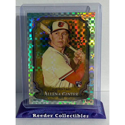 2024 Allen & Ginter #49 Heston Kjerstad Baltimore Orioles Glossy X-Fractor RC