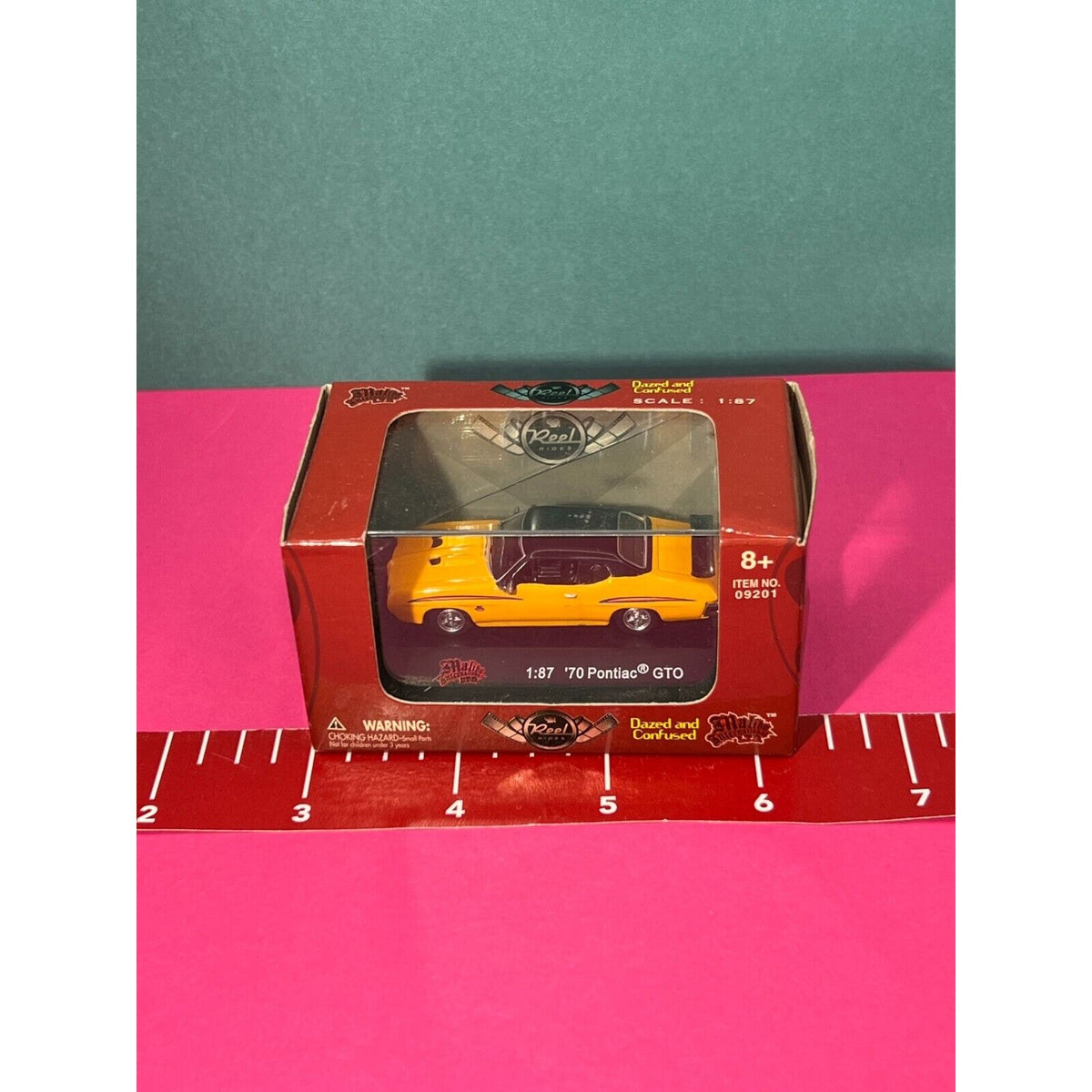 Reel Rides Dazed and Confused 1:87 1970 Pontiac GTO Yellow New in Box