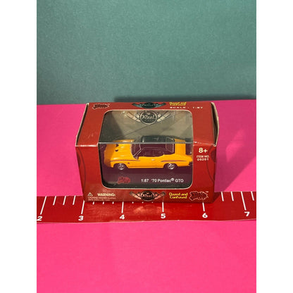 Reel Rides Dazed and Confused 1:87 1970 Pontiac GTO Yellow New in Box