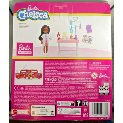 Barbie Chelsea Scientist with Chemistry Lab Playset!, New in Sealed Package