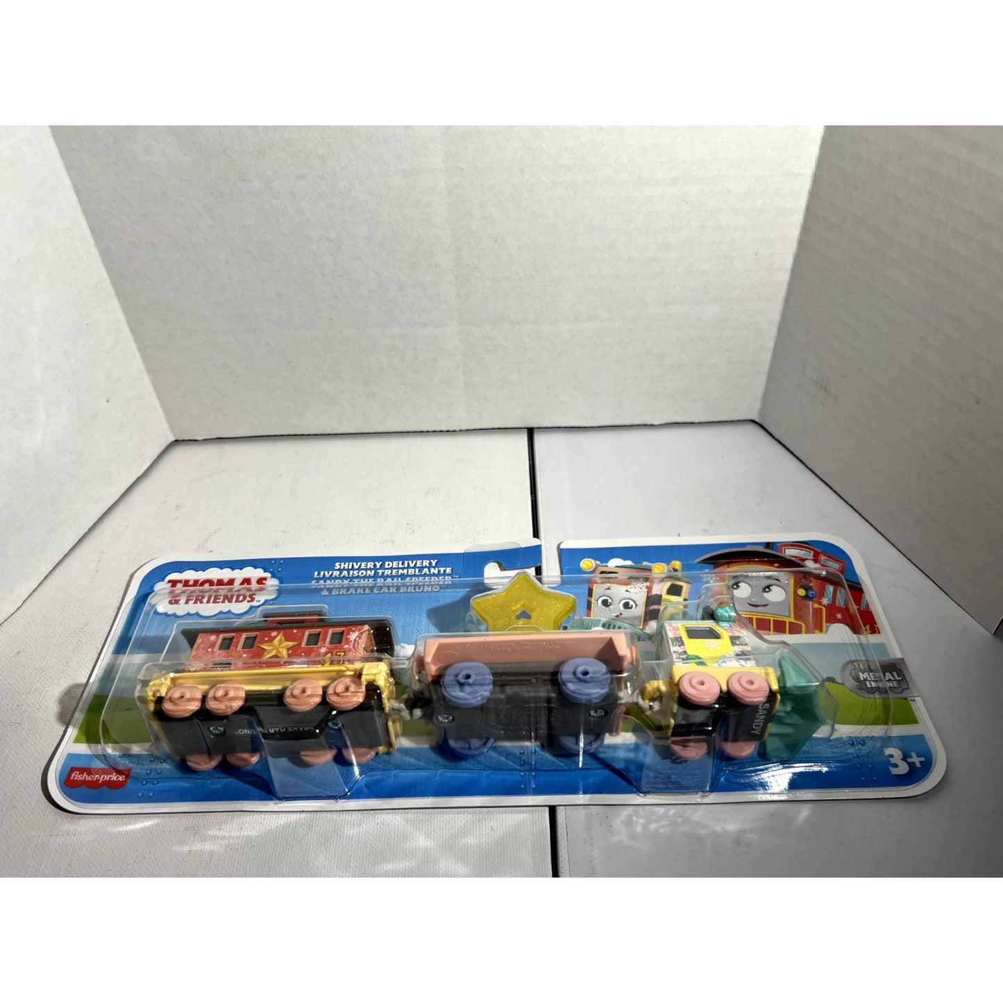 Thomas & Friends Shivery Delivery Sandy The Rail Speeder & Brake Car Bruno NIP