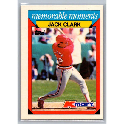 1988 Topps Kmart Memorable Moments #5 Jack Clark