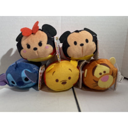 NWT Bundle Of 5 DISNEY MARVEL TSUM TSUM MINI PLUSH Free Shipping