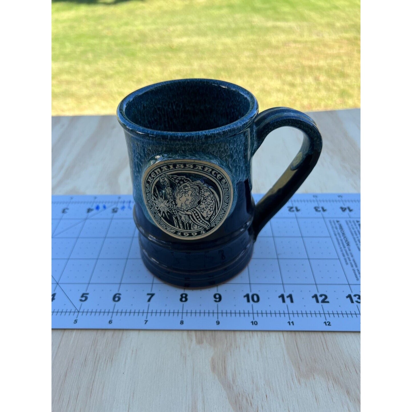 Cloth & Clay 1994 Renaissance Festival Pottery Mug & Chalice Goblet Set