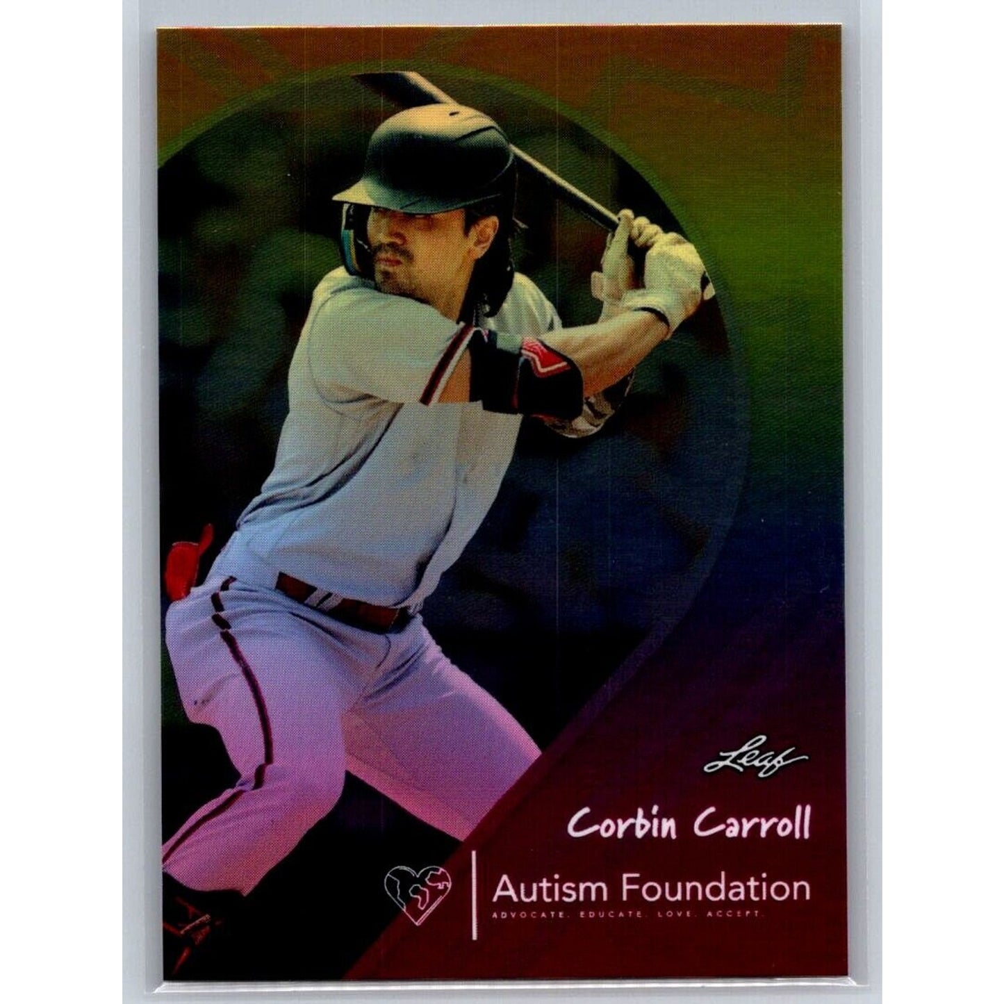 2023 Leaf Autism Foundation #5 Corbin Carroll Arizona Diamondbacks