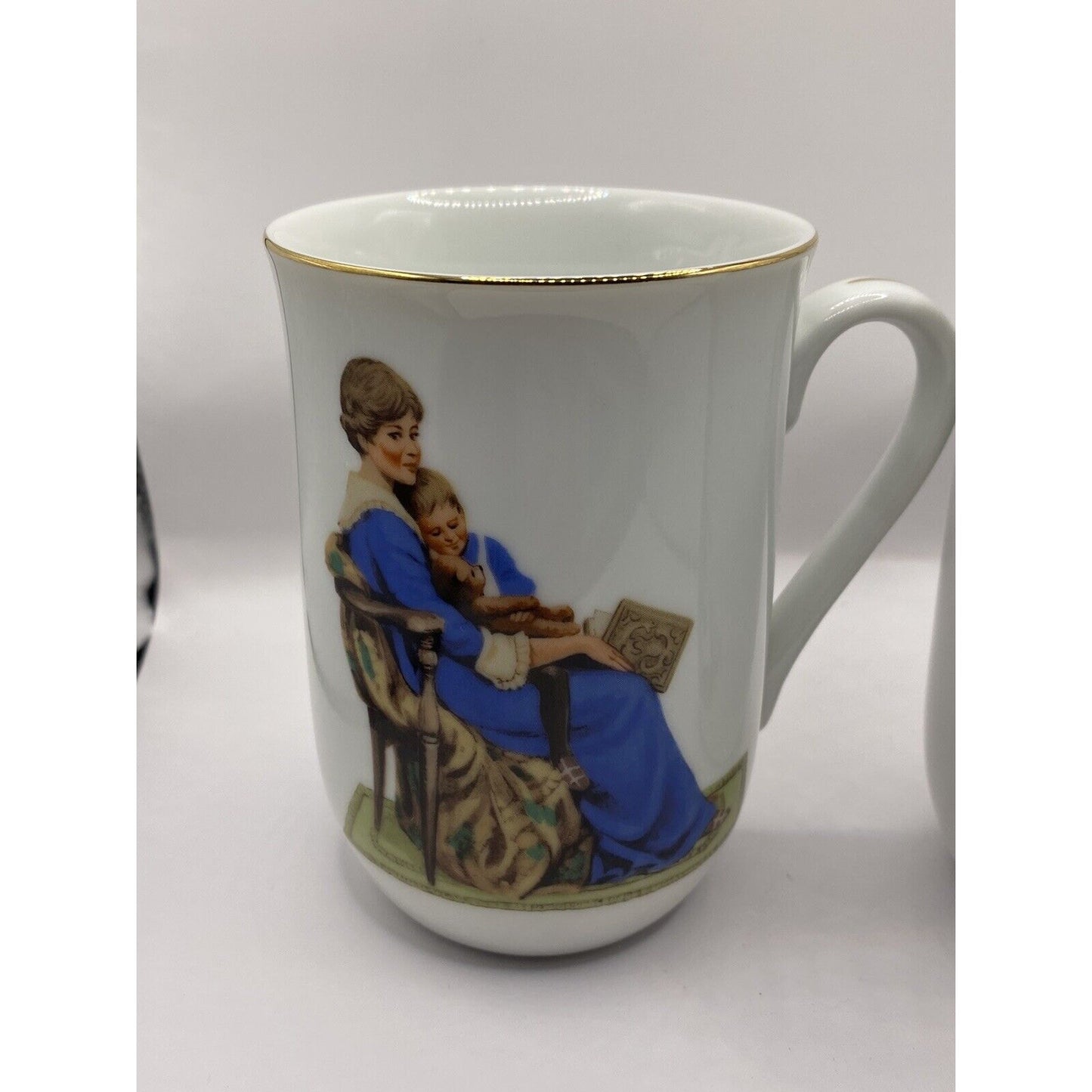 Norman Rockwell Museum Coffee Mugs Lot Of 2 Music Master A Doll House For Sis