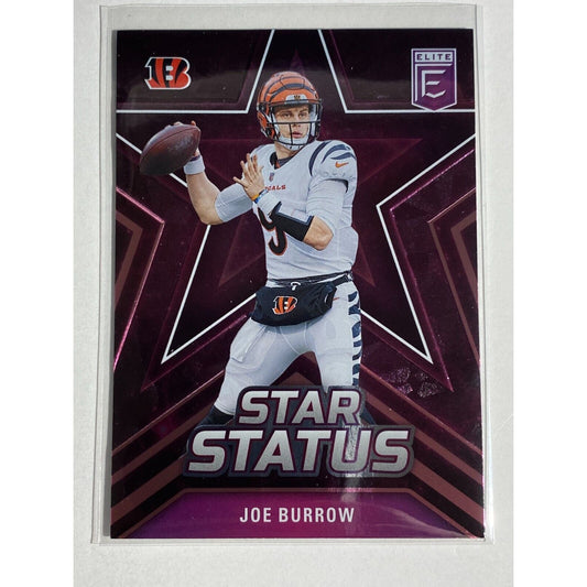 Joe Burrow Star Status Cracked Ice 2023 Panini Donruss Elite Cincinnati Bengals