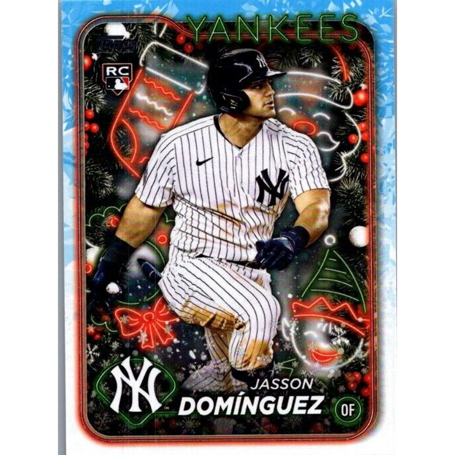 2024 Topps Holiday #H75 Jasson Dominquez New York Yankees Rookie RC