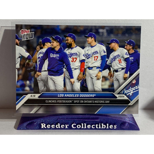 Los Angeles Dodgers Clinch Postseason Spot Ohtani - 2024 MLB TOPPS NOW Card 724