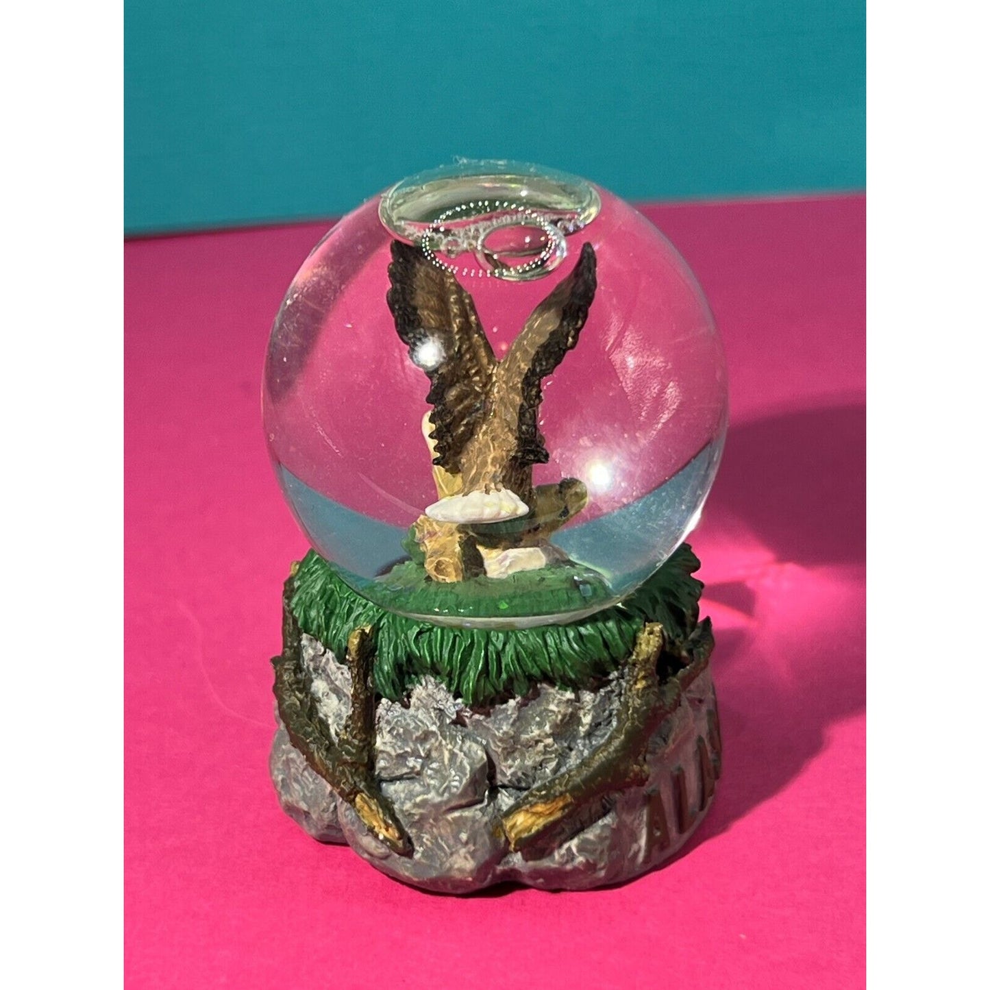 Eagle in Nest Snow Globe Westland Giftware #1264 - Alaska Snowglobe