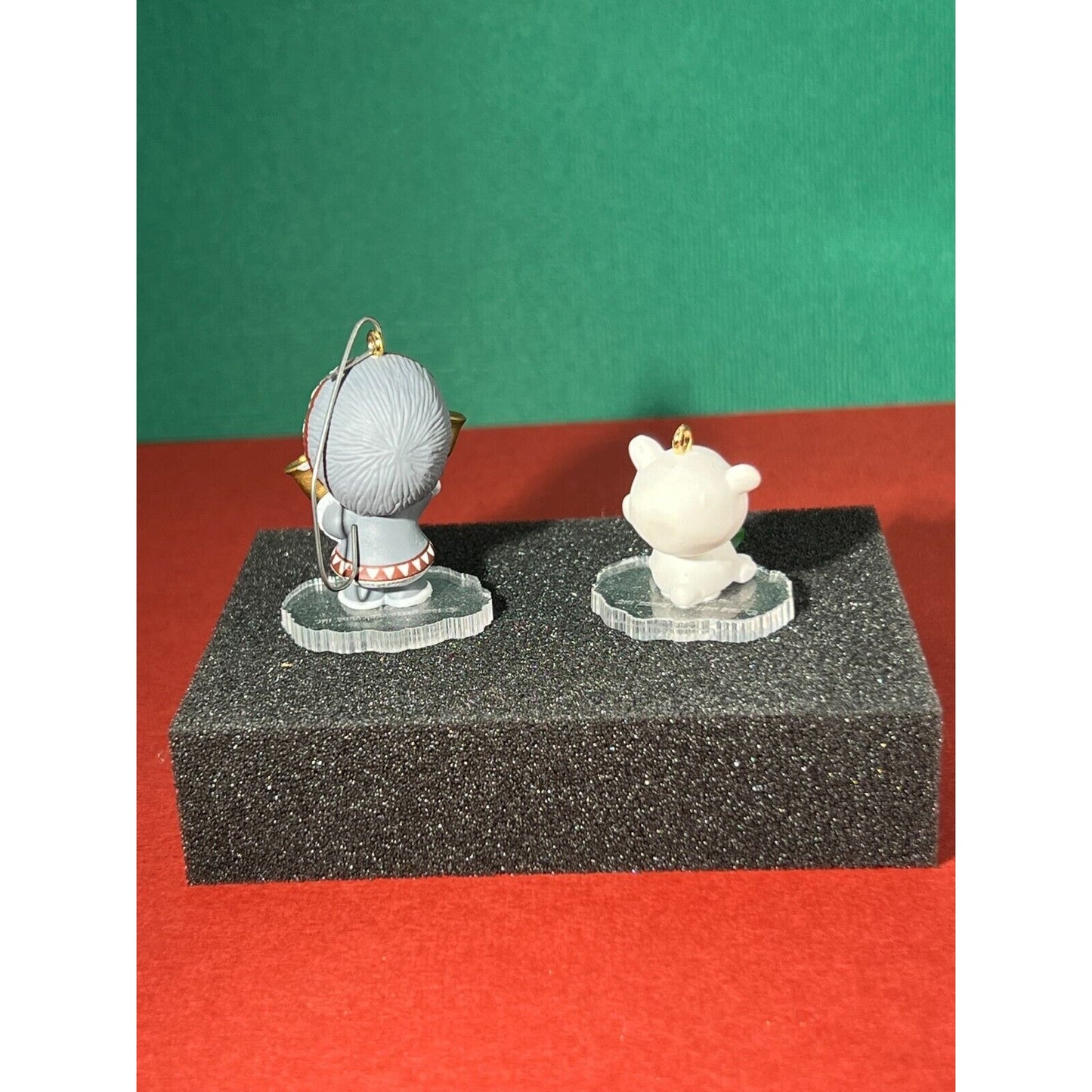 Hallmark Keepsake Ornament Miniature Little Frosty Eskimo & Bear Lot of 2
