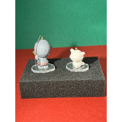 Hallmark Keepsake Ornament Miniature Little Frosty Eskimo & Bear Lot of 2