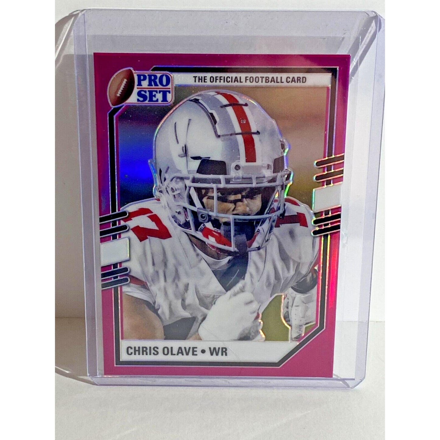 2022 Pro Set Football Chris Olave Metal PSP-CO1 Ohio State New Orleans Saints