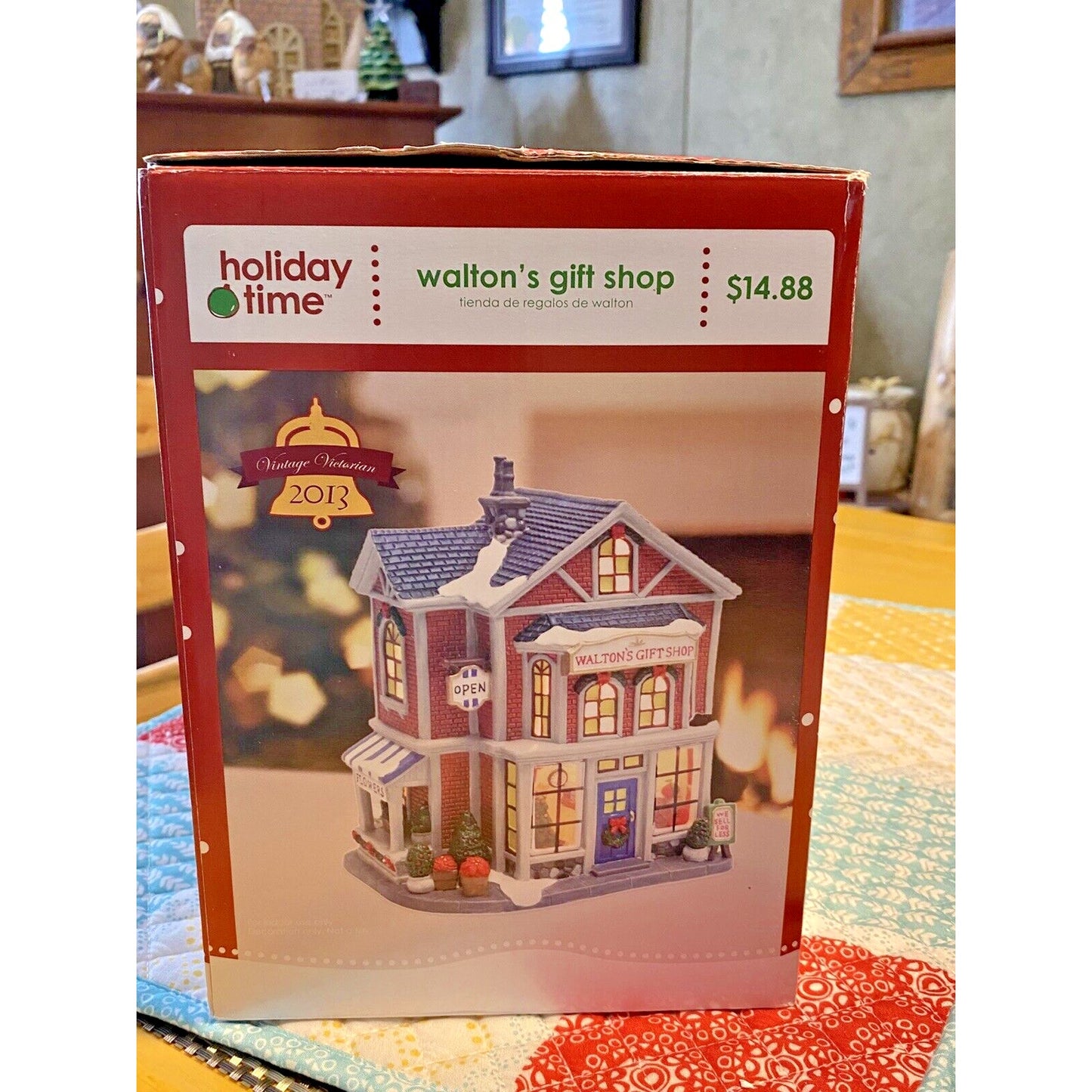 2013 Holiday Time Walton's Gift Shop WORKS with Original Box See Video