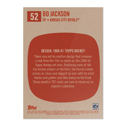 Bo Jackson #52 Kansas City Royals 2024 Throwback Thursday PR:1234