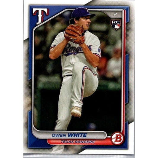 2024 Bowman #57 Owen White RC Texas Rangers Rookie