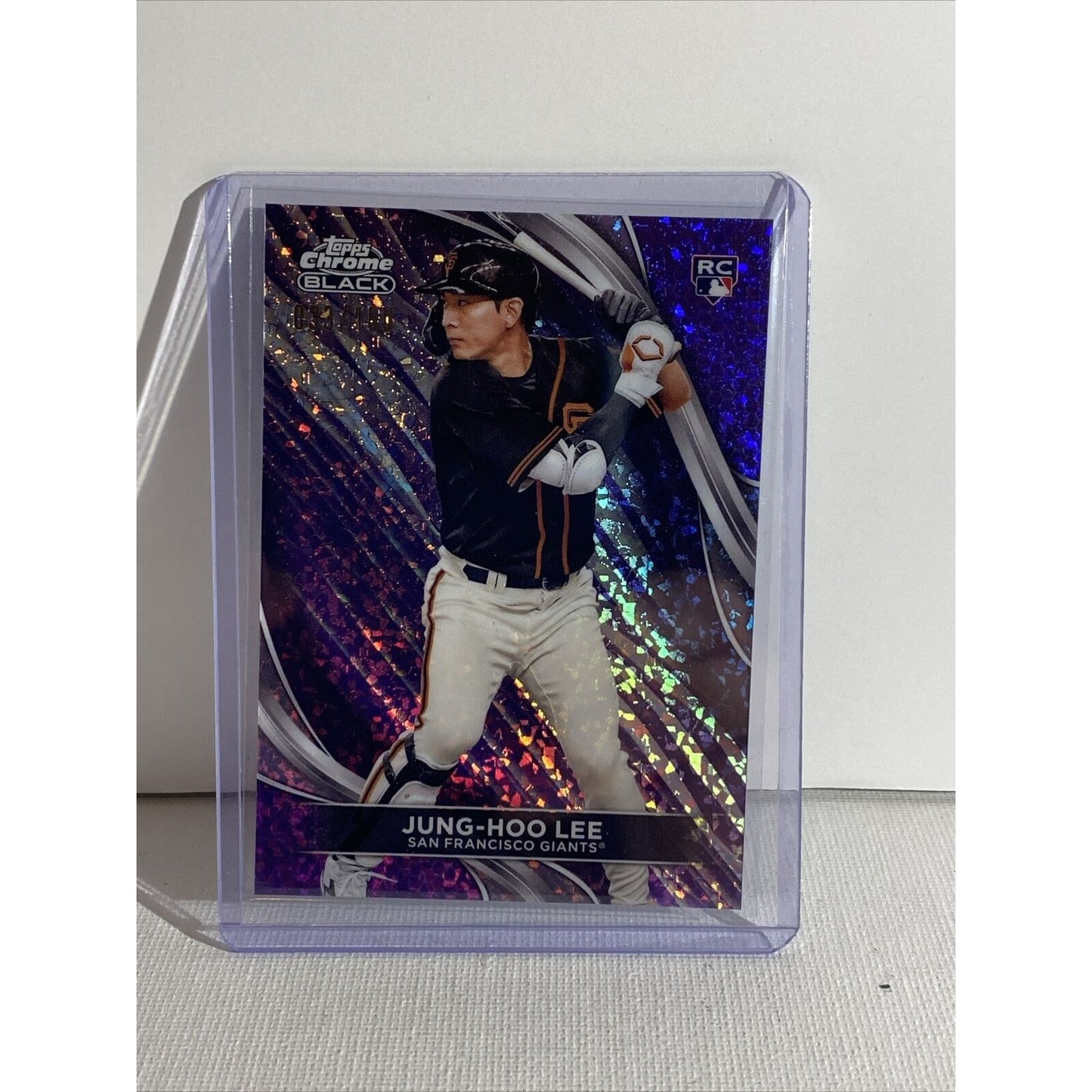 2024 Topps Chrome Black Jung Hoo Lee Giants 33/150 Purple Diamonds Rookie