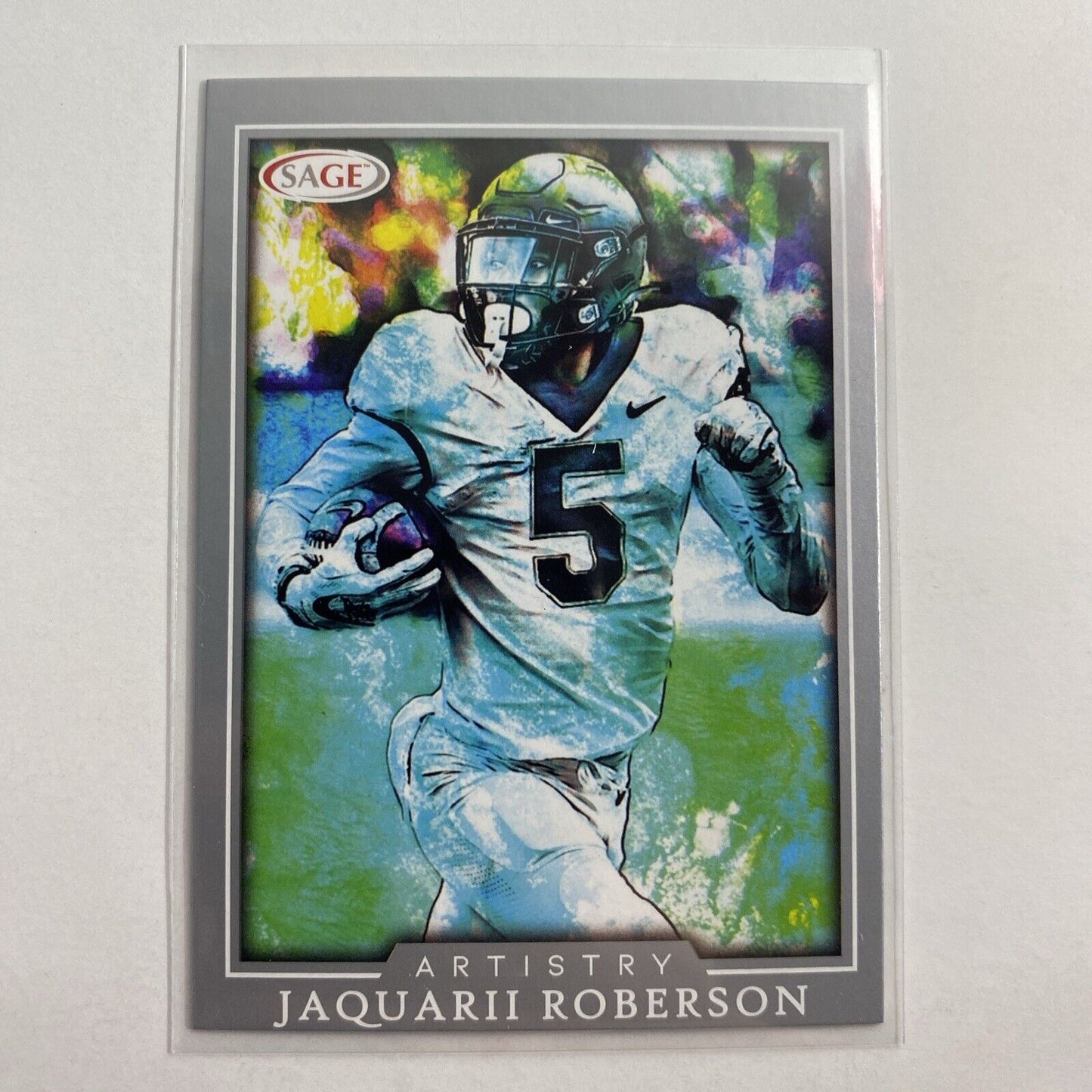 Jaquarii Roberson 2022 Sage Artistry 55 Silver Wake Forest Dallas Cowboys