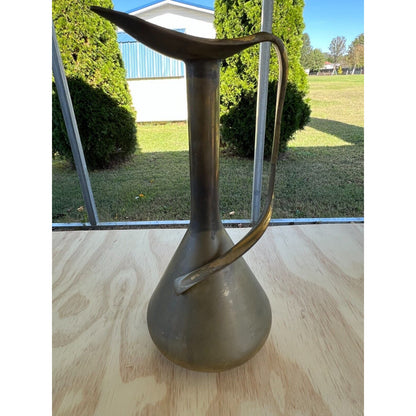 Vintage Brass Pal Bell Deco Bronze Ewer