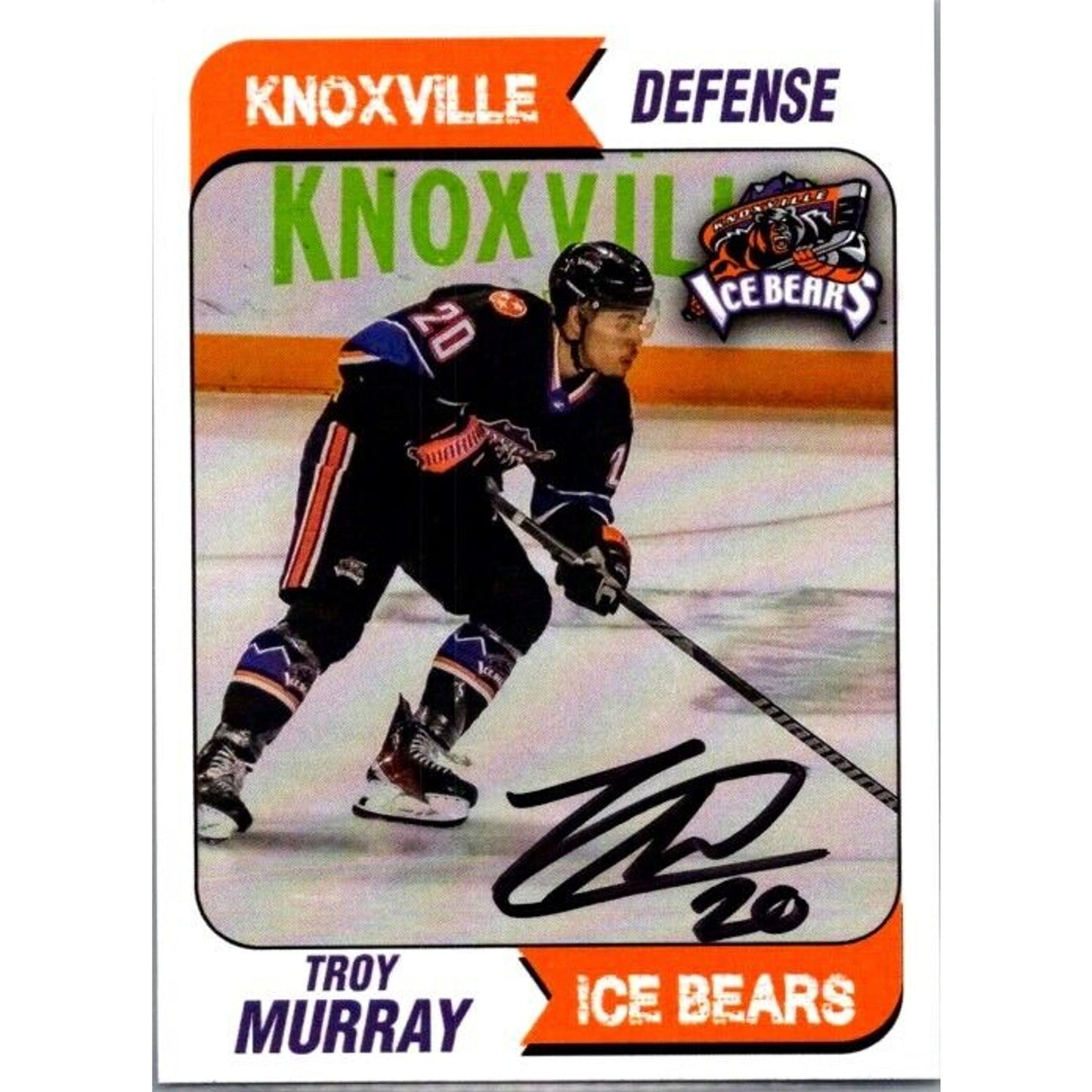 2024 Knoxville Ice Bears #20 Troy Murray Defense Auto